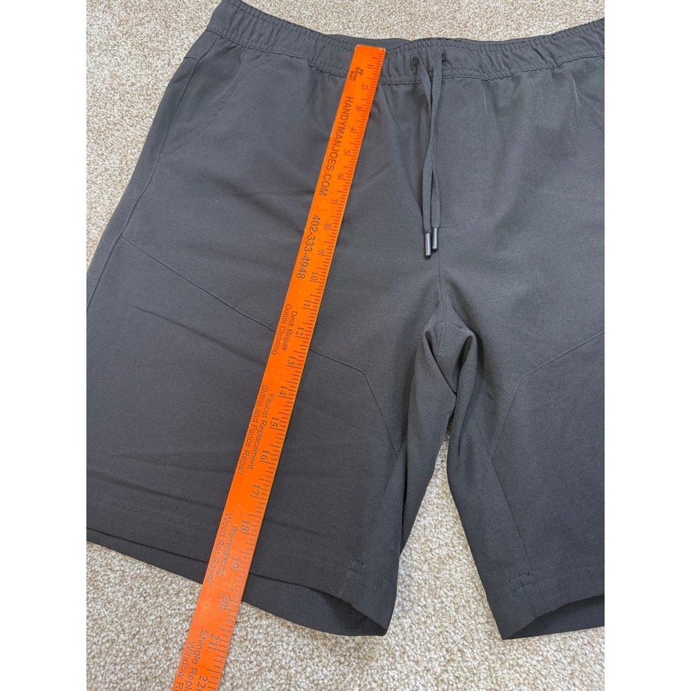 Gerry Mens Black Stretch Active Hiking Shorts Large Elastic Waist Zip Pocket - Picture 3 of 11